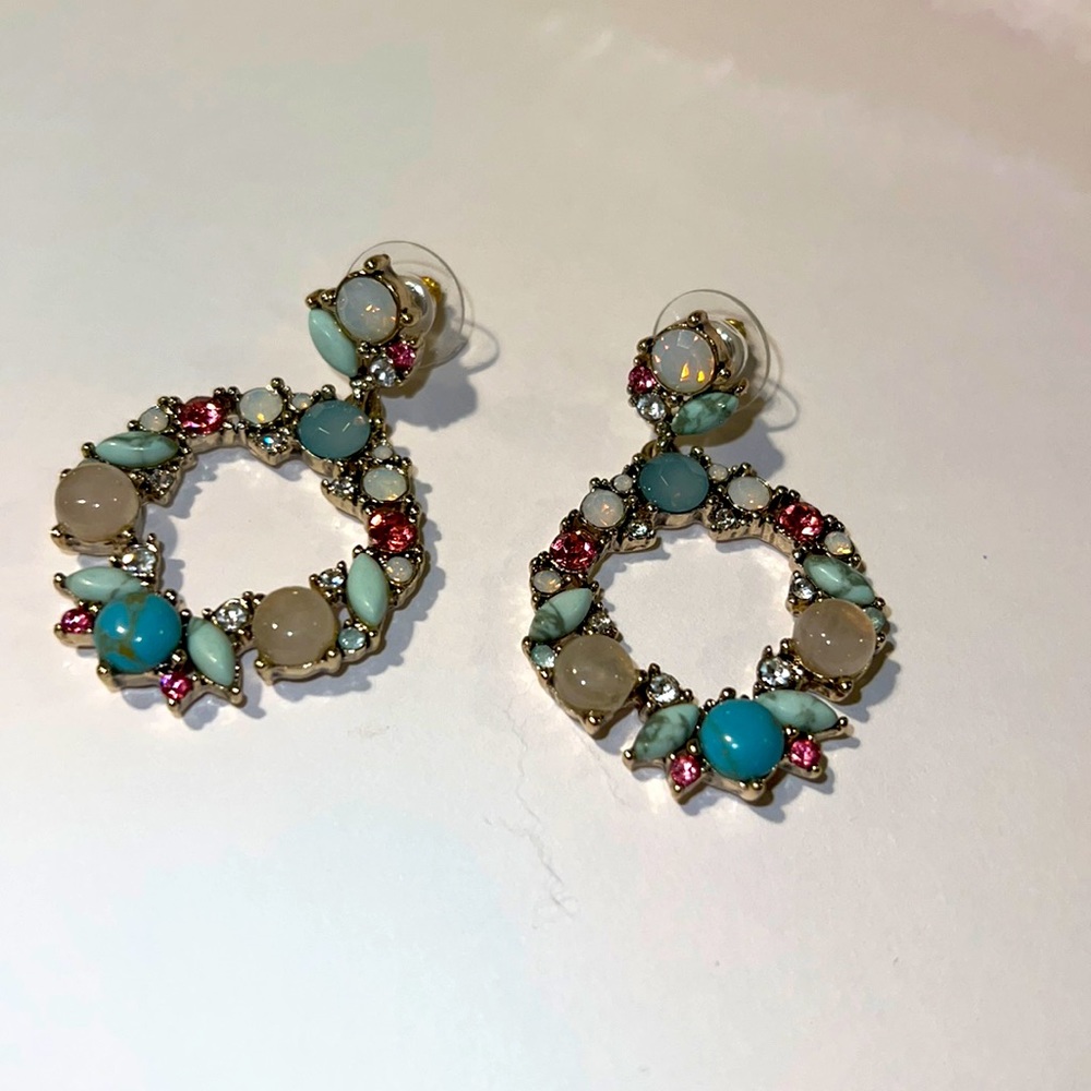 Floral colorful earrings